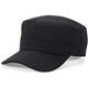 XYIYI Black Unisex Cotton Basic Cadet Army Cap Everyday Military Style Hat