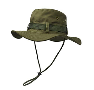 UltraKey Boonie Hat, Outdoor Wide Brim Sun Protect Hat, Double Layer Classic US Combat Army Style Bush Jungle Sun Cap for Fishing Hunting Camping Green
