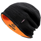 Mens Winter Beanie Hat Warm Fleece Lined Skull Cap for Men Reversible Women Windproof Watch Hat Knit Warm Unisex Beanie