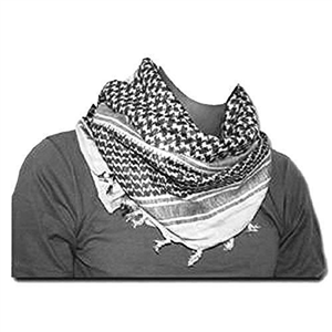 Mens Protective SAS Army Military Desert Tactical Neck Head Wrap Combat Sun Hat Scarf White Black Shemagh