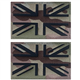 J.CARP 2Pcs British Union Jack Patch Tactical United Kingdom Flag Patches Hook and Loop Applique for Military Uniform Tactical Bag Jacket Jeans Hat, CP