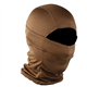 FOXBI Camo Balaclava Hood Hat For Men One Hole Full Face Mask Military Neck Warmer Breathable Hunting Helmet Tactical Headwear For Sports,Brown
