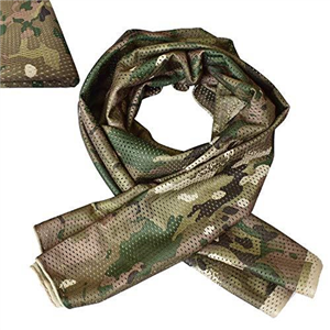 Tactical Scarf Multifunction Camo Head Face Wrap Headwear Hiking Camping Paintball Climbing Unisex Men Women (MC, 1)