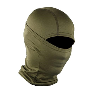 FOXBI Camo Balaclava Hood Hat For Men One Hole Full Face Mask Military Neck Warmer Breathable Hunting Helmet Tactical Headwear For Sports,Armygreen