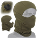 AQ zxdc Face Mask Bandana With Silica Gel Lining, Military Camo Full Head Wrap Headwear Neck Gaiter Tactical Hood For Hiking Cycling (Color : OD)