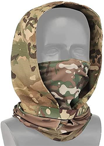 Tactical Night Headgear, Stretch Fabric Face Mask, Hood Headwear, Camouflage Full Face Mask, Two Types Of Wear Are Used With Mask