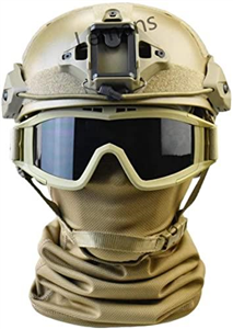 Tactical PJ Fast Helmet With Side Rails And NVG Bracket, Equipped With Headwear For Outdoor Activities And CS Tactical Goggles