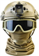 Tactical PJ Fast Helmet With Side Rails And NVG Bracket, Equipped With Headwear For Outdoor Activities And CS Tactical Goggles
