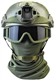 Tactical Fast Helmet With Side Rails And NVG Bracket, Equipped With Tactical Goggles And Headwear Combo Set For Outdoor Activities