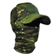 YChoolco Tactical Camo Full Face Mask Balaclava Hood Headwear Motorcycle Hunting Baseball Cap UV Protector Scarf for Men/Women(K)