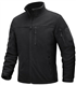 TACVASEN Mens Fleece Jacket Mens Full Zip Winter Military Jacket Warm Outdoor Fleece Coats with Zip Pockets Black