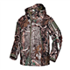 Kelmon Men's Tactical Softshell Jacket Multifunctional Outdoor Camouflage Military Fleece Lining Waterproof Windproof Warm Hood Coat, Tree, XL