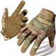 WTACTFUL Flexible Breathable Airsoft Gloves Mens for Cycling MTB Motorbike Riding Driving Racing Climbing Camping Hiking Hunting Work Touch Screen Full Finger Gloves Camo Camouflage M
