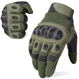 WTACTFUL Motorcycle Gloves - Touch Screen Full Finger Gloves for Cycling, ATV, Bike, Motorbike, Hunting, Hiking, Climbing, Camping, Riding, Driving, Work, Outdoor Sports - Green, Size Medium
