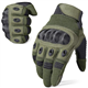 WTACTFUL Motorcycle Gloves - Touch Screen Full Finger Gloves for Cycling, ATV, Bike, Motorbike, Hunting, Hiking, Climbing, Camping, Riding, Driving, Work, Outdoor Sports - Green, Size Medium