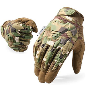 WTACTFUL Full Finger Gloves for Motorbike Motorcycle Riding Cycling Bicycle Hunting Hiking Riding Work Climbing Camping Driving Men's Gloves Camo XL