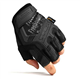 FREE SOLDIER Men's Non-slip Fingerless Gloves Half Finger Cycling Gloves Outdoor Motorcycle Climbing Hiking camping sports Glove (Black, XL)