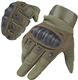 HIKEMAN Full Finger Gloves for Men Women Touch Screen Hard Knuckle Gloves for Outdoor Sports Work Suitable for Cycling Motorcycle Hiking Climbing Lumbering Heavy Industry(Army green,XL)