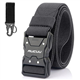 Aucuu Quick Release Tactical Belt, Tactical Belt for Men, Military Work 1.5" Web Hiking B-elt, Nylon Canvas waist band, Military Hiking B-elt, Adjustable Nylon Fabric Belts with Quick Release Buckle