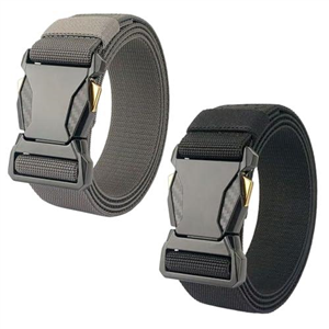 XdealCozyxc 2 Pcs Tactical Belt for Men Uk, Adjustable Quick Release Military Webbing Belts