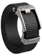 JUKMO Ratchet Belt for Men, Nylon Web Tactical Belt with Automatic Slide Buckle, Adjustable Trim to Fit (Black, For Waist 40""-52"" (Length 59""))