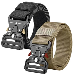 DXPETA 2Pcs Tactical Belt, Quick Release Military Belt for Men, Adjustable Waist Strap for Outdoor Sports Law Enforcement