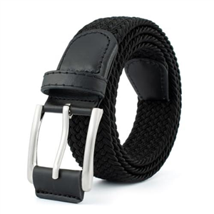 SOIDMHP Tactical Belt, 1pcs Elastic Nylon Work Belt for Men, No-Hole Boys & Girls, Military & Hiking, Black Buckle