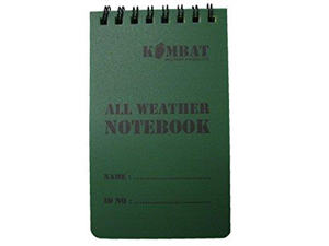 Kombat UK All Weather Waterproof 50 Page Military Mini Notebook