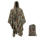 AnExer Ghillie Suit, Outdoor 3D Poncho Camo Stealth Cape Gillie Suit with Storage Bag, Breathable Ghillie Suits for Kids &Adults, Suitable for Military CS Woodland Hunting Clothing