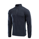M-Tac Quarter Zip Pullover Men - Fleece Lined Thermal Shirt for Men - Lightweight Tactical Long Sleeve Shirt Top Delta, Dark Navy Blue, L