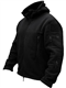 TACVASEN Full Zip Fleece Jacket Mens Windproof Tactical Fleece Thermal Jackets Outdoor Military Hoodies Black,3XL