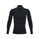 Under Armour Men's UA HG Armour Comp Mock LS Shirt Black