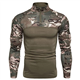 Mens Camo Compression Top Half Zip Base Layer Running Tops Quick Dry Tactical Gym Pullover Athletic Sport Equipment for Men Wicking Gym Fitness Tee Patchwork Training Workout Shirts