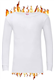 ZRWASKA® Mens Thermal Underwear Sets Long Sleeve Top, T-Shirt Vest & Long Johns Trousers, Tops & Bottoms, Warm Underlayer Winter Thermals Men Set Base Layer White, Size Medium