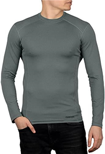 281Z Mens Military Moisture Wicking Base Layer Shirt - Tactical Training Army Professional - Polartec Delta - Odor Resist, Foliage Green, S