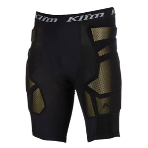 KLIM Men's Tactical Short Motorcycle Padded Compression Baselayer - Size Large - Black