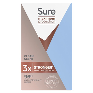 Sure Women Maximum Protection Clean Cream Antiperspirant Deodorant 45Ml