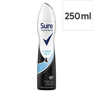 Sure Women Invisible Aqua Antiperspirant Deodorant 250Ml
