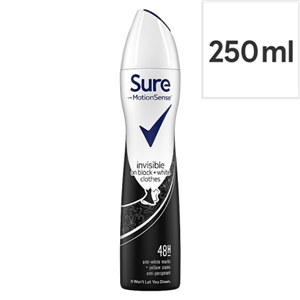 Sure Women Crystal Black & White Antiperspirant Deodorant 250Ml