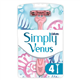 Gillette Simply Venus 3 Blade Disposable Razors 4 Pack