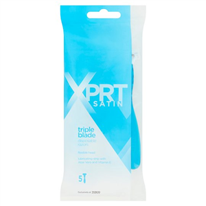 Xprt. Satin 3 Blade Disposable Razors 5 Pack