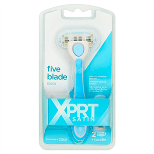 Xprt. Satin 5 Blade Razor Plus 2 Cartridge