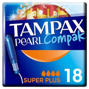 Tampax Pearl Compak Super Plus Applicator Tampons 18
