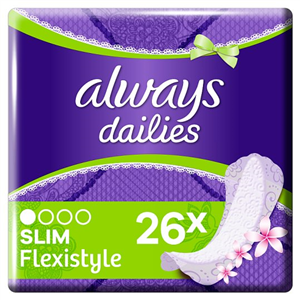 Always Dailies Slim Multiform Fresh Panty Liners 26