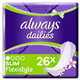 Always Dailies Slim Multiform Fresh Panty Liners 26