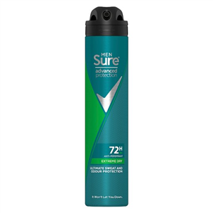 Sure For Men Extreme Dry Antiperspirant Deodorant 200Ml