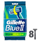 Gillette Blue 2 Slalom Disposable Razors 8 Pack