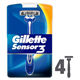 Gillette Sensor 3 Disposable Razors 4 Pack