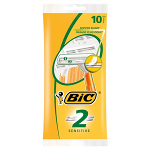 Bic 2 Sensitive Disposable Razor 10'S