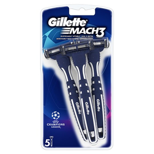 Gillette Mach 3 Disposable Razors 5 Pack